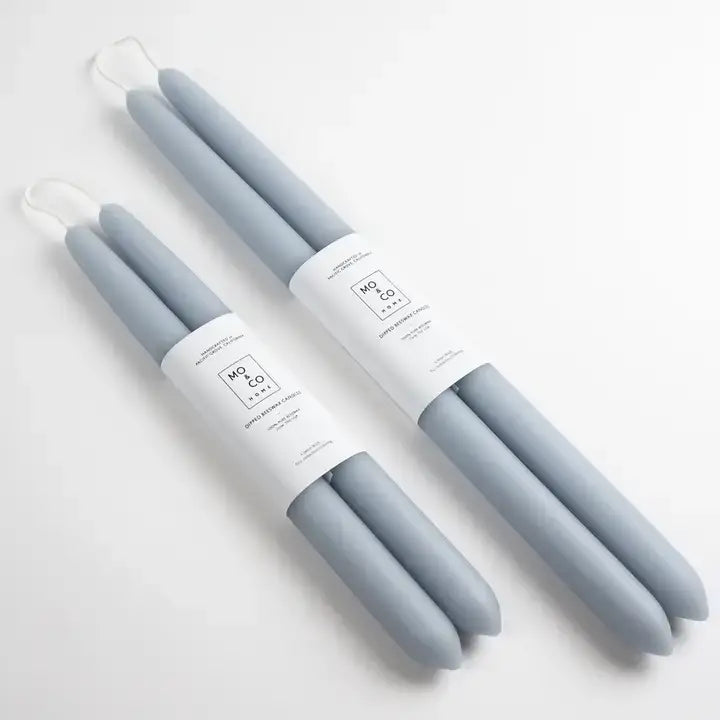 All Natural Handmade 100% Beeswax Dipped Taper Candles