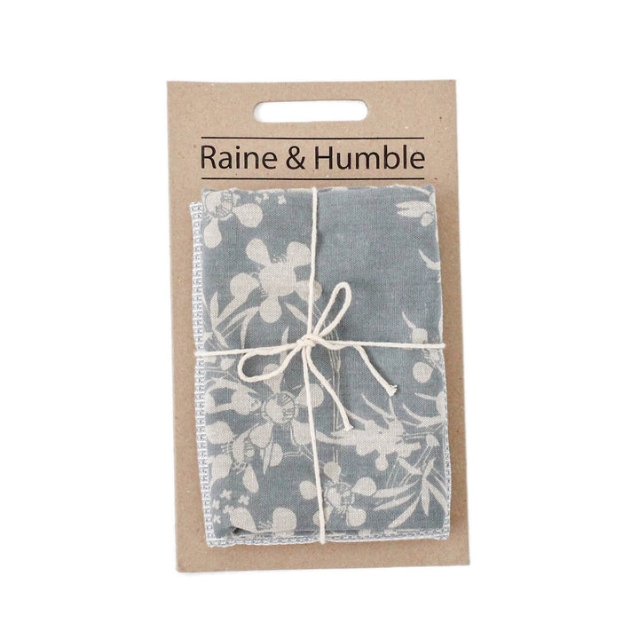 Myrtle Tea Towel in Slate Blue, Set of 2