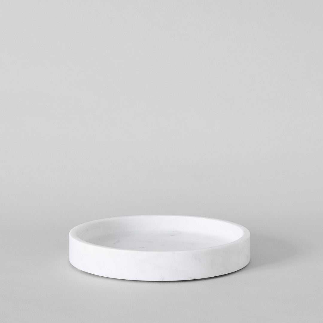 Yasara White Marble Cloche Base