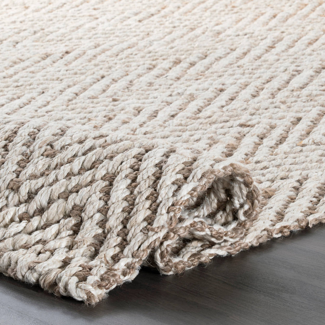 Layla Chevron Jute Area Rug