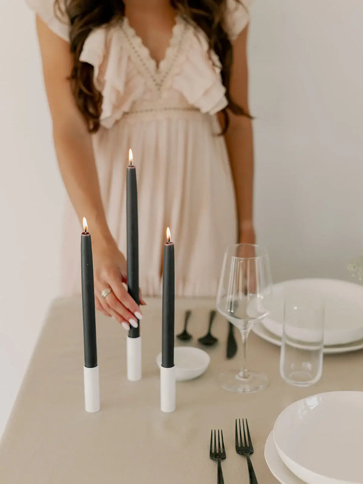 All Natural Handmade 100% Beeswax Dipped Taper Candles