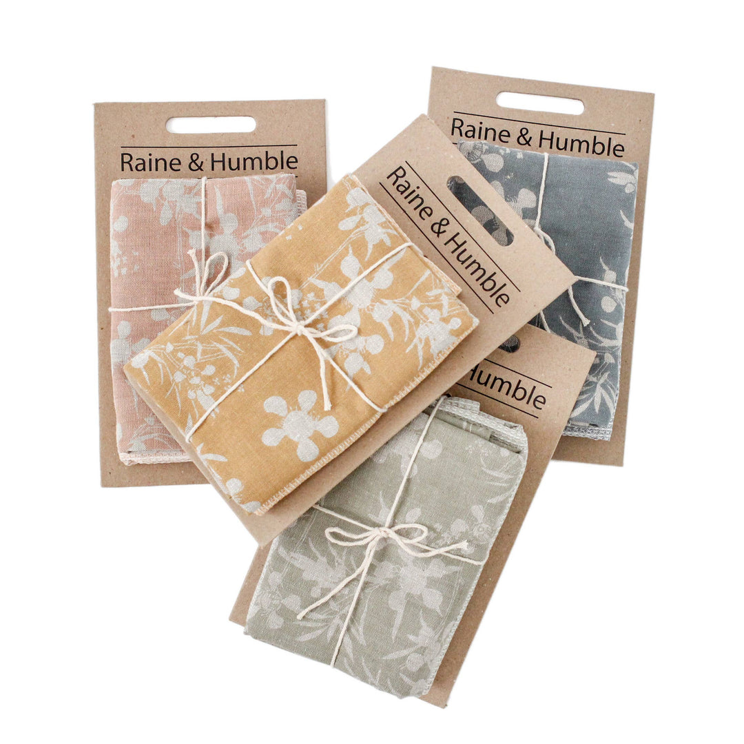 Myrtle Tea Towel in Sage, Set of 2