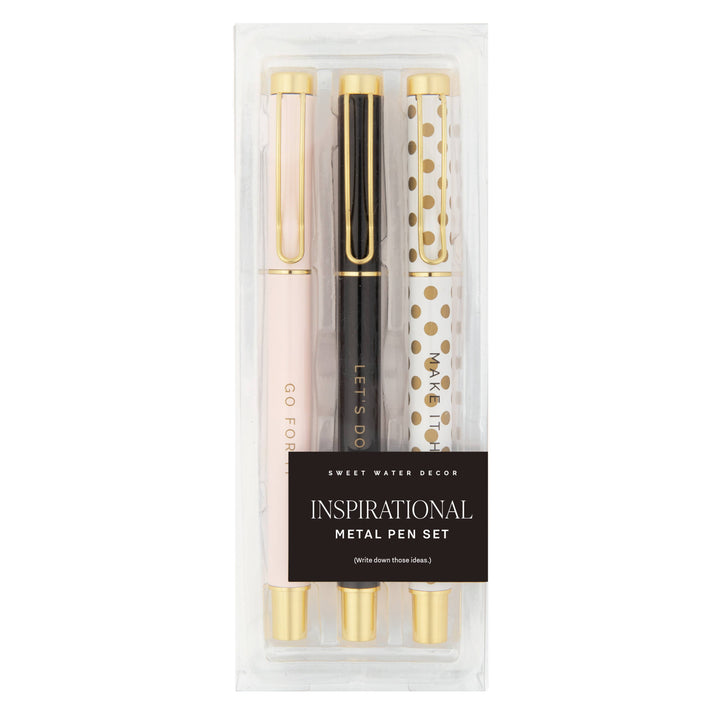 Inspirational Metal Pen Set (Set of 3)