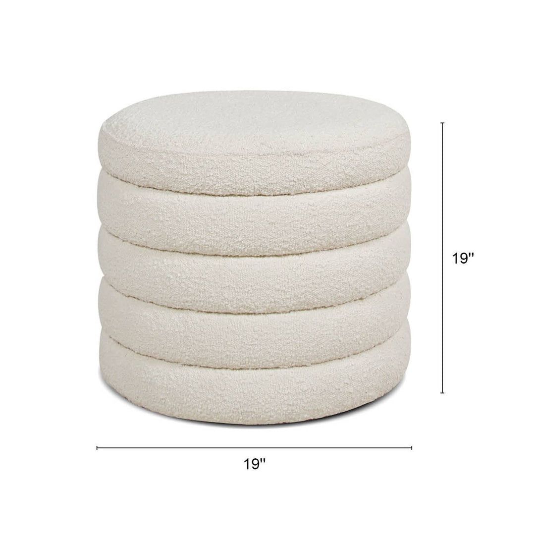 Halo Storage Ottoman 19"