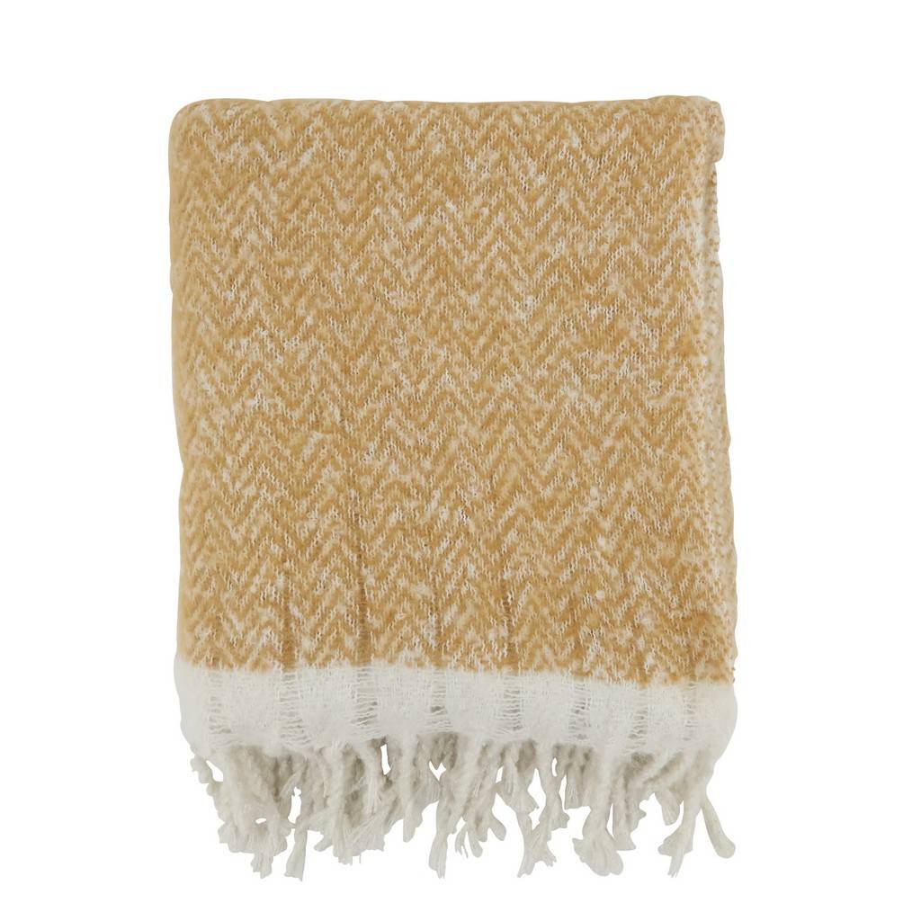 Camila Faux Mohair Herringbone Throw 50"X60"