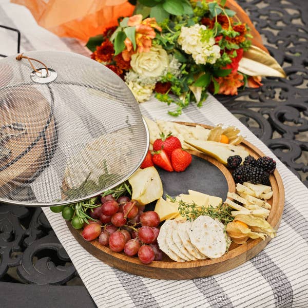 Eldora Acacia Wood & Slate Cheese Board charcuterie set