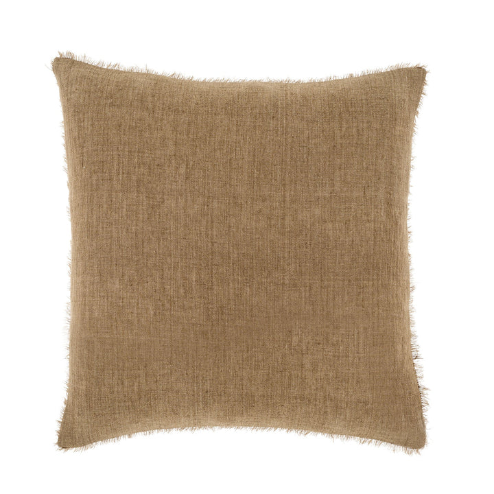 Lina Linen Pillow Hazelnut 20" x 20"