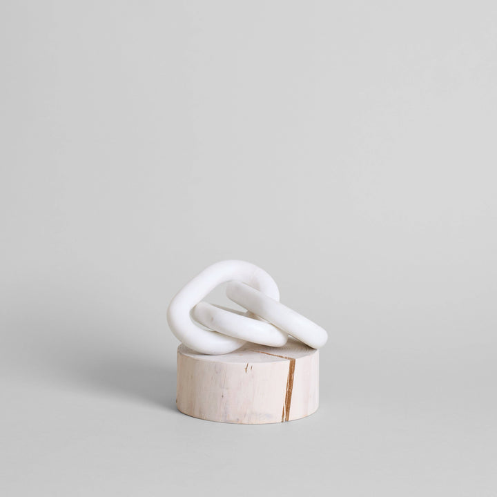 Meraki White Marble 3-Link Small Chainlink