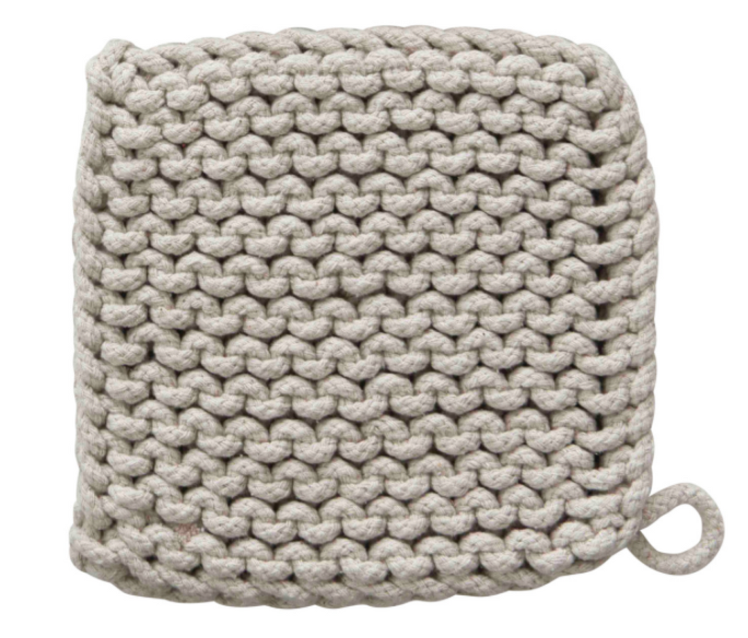 Emma Cotton Crocheted Hot Pad - Warm Pallette