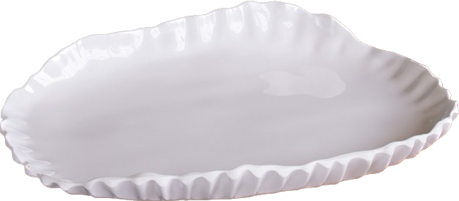 Vida Bloom Pinched Large Oval Platter