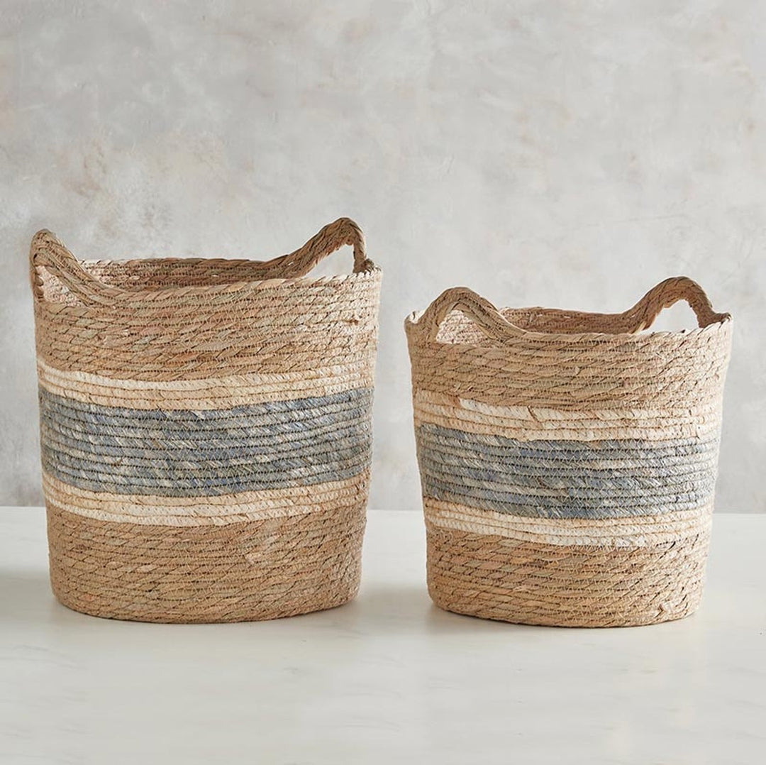 Coastal Seagrass Baskets, Set of 2