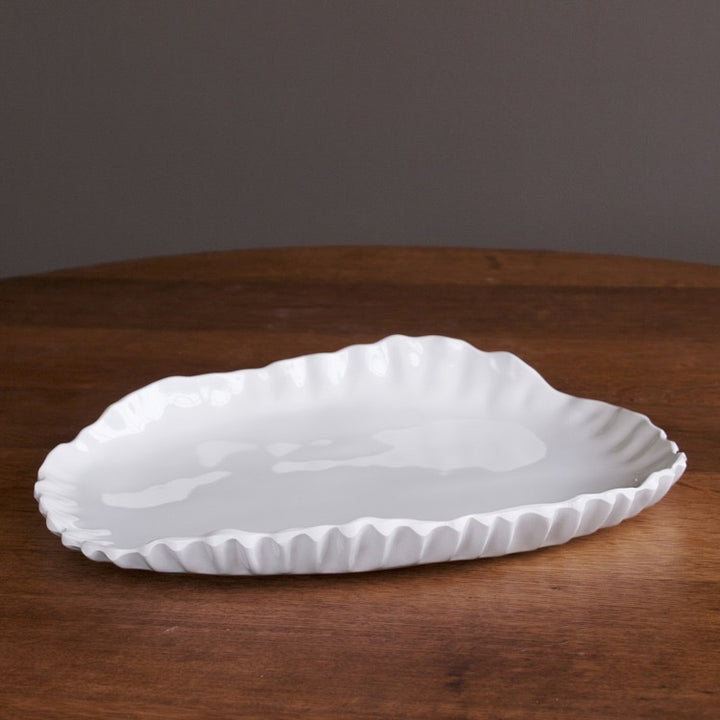 Vida Bloom Pinched Large Oval Platter