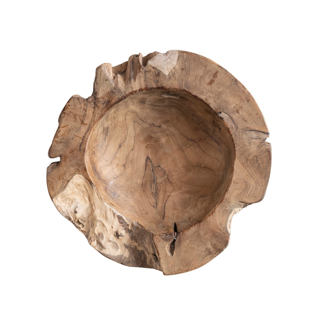 Soren Organic Teakwood Bowl, Medium