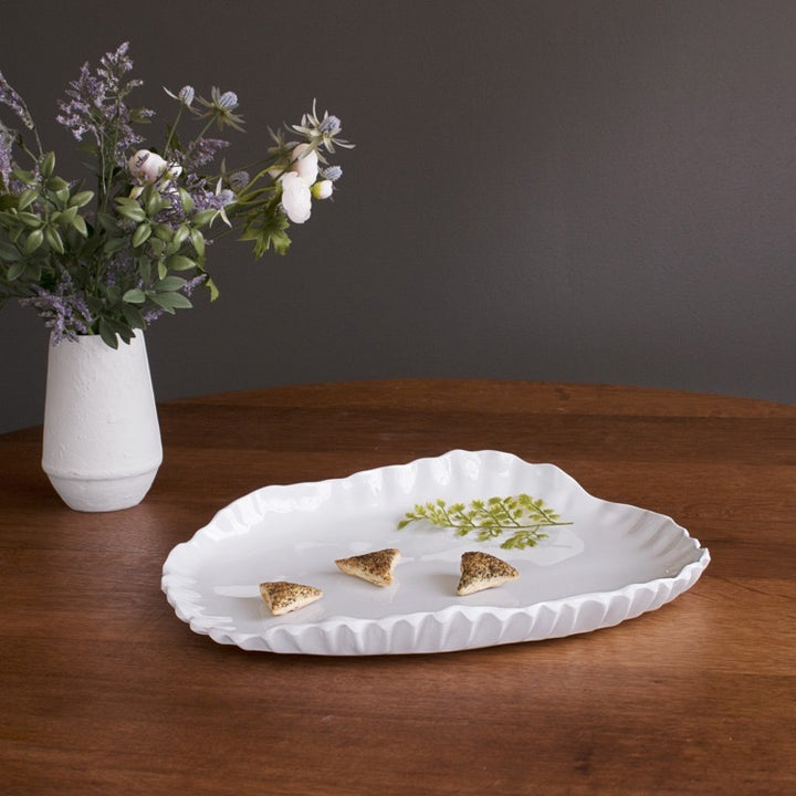 Vida Bloom Pinched Large Oval Platter