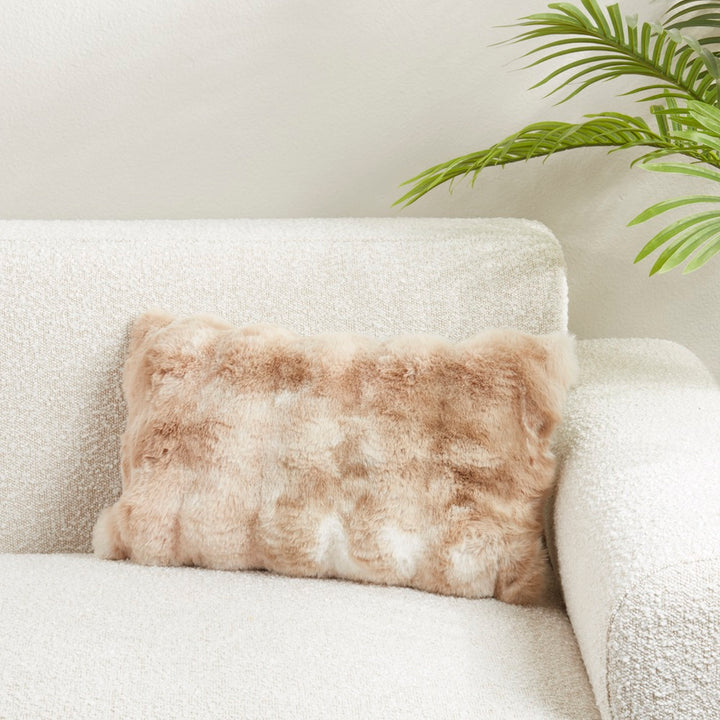 Lolesa Faux Fur Lumbar Pillow 12" x 20"