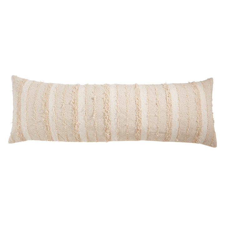 Phoebe Fringe Stripe Lumbar Pillow 16" x 24"