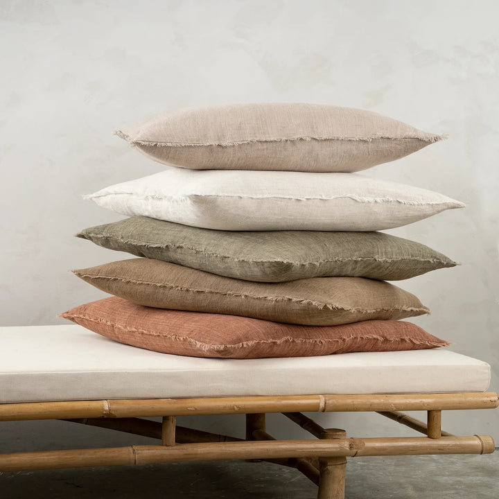 Lina Linen Pillow Oat 20 x 20