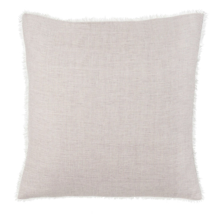 Lina Linen Pillow Grey Stripe 24" x 24"