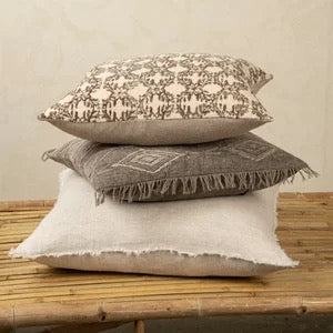 Lina Linen Pillow Chambray 24" x 24"