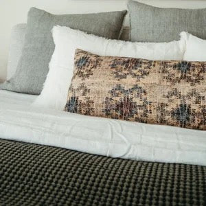 Lina Linen Pillow Light Grey 24" x 24"