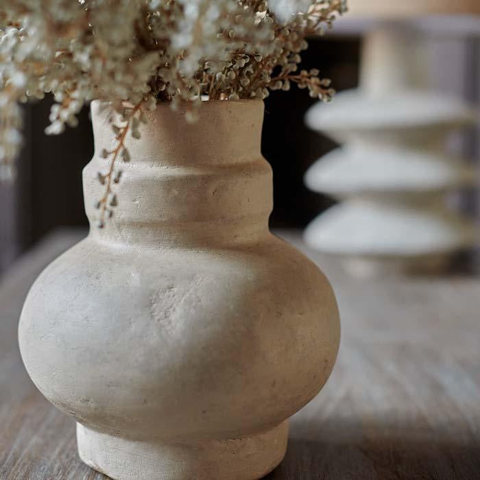 Fulton Paper Maché Small Vase 7" x 8"