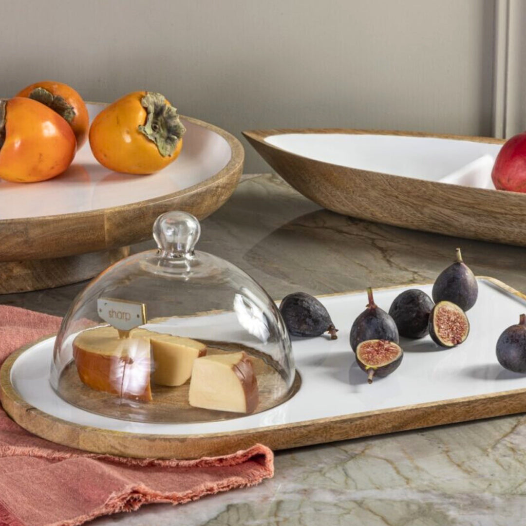 Madras Charcuterie Board with Cheese Cloche