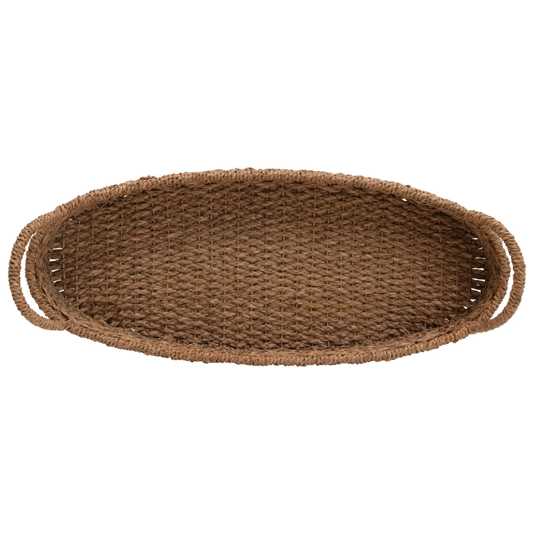 Sayan Woven Seagrass Tray with Handles