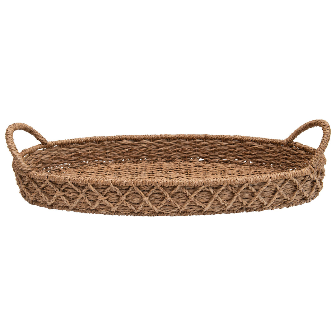 Sayan Woven Seagrass Tray with Handles