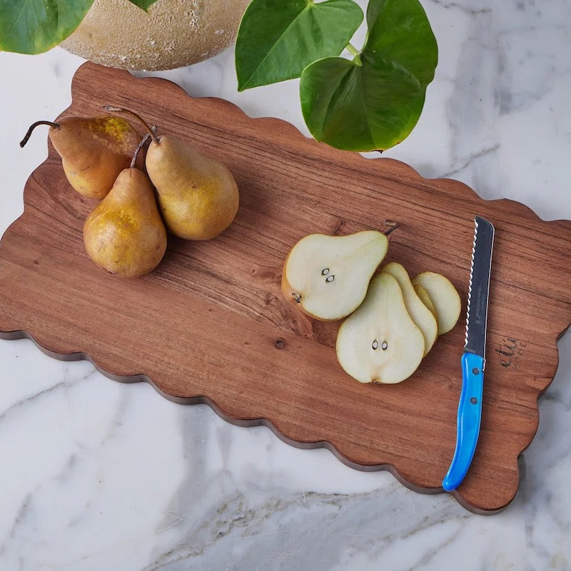 Ella Rectangle Scalloped Cutting Board