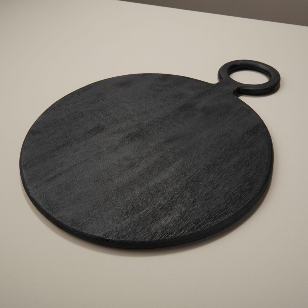 Elysian Large Black Mango Wood Round Board