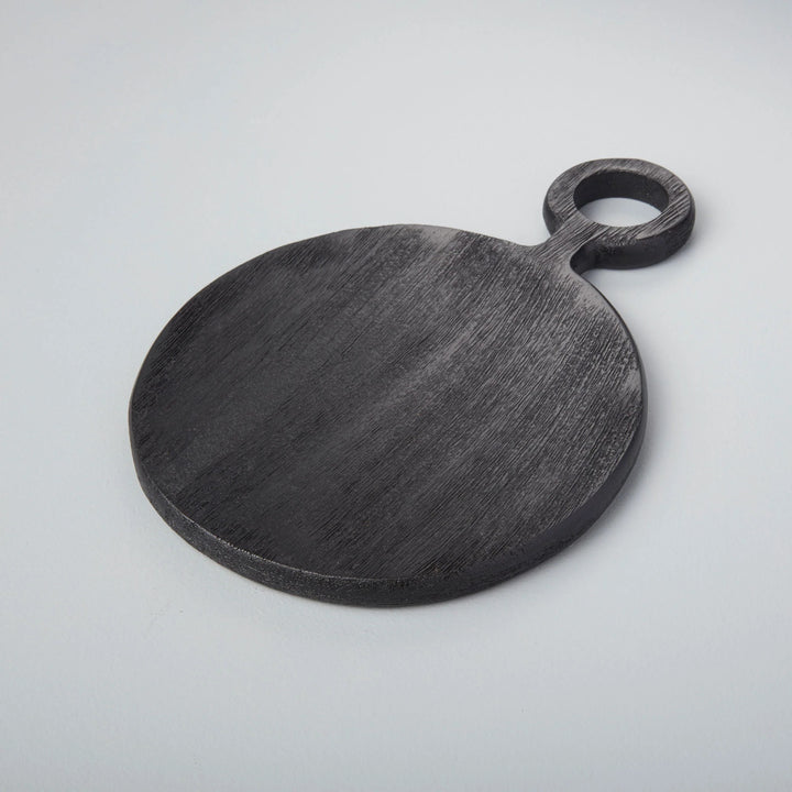 Elysian Black Mini Mango Wood Round Board