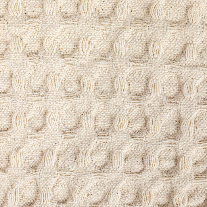 Tamara Stonewashed Cotton Waffle Weave Dish Cloths, Set of 3, Cream