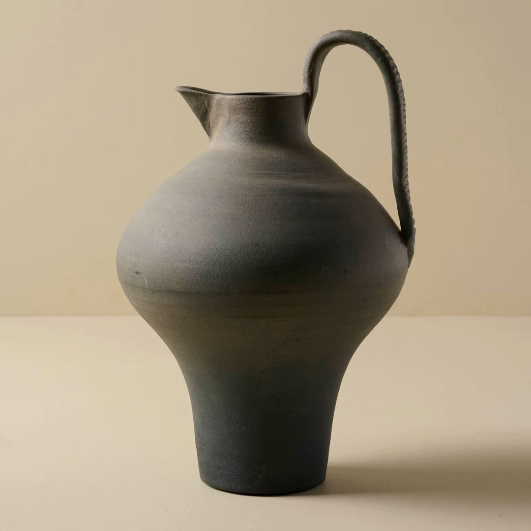 Ravine Black Ceramic Jug, Medium and Large