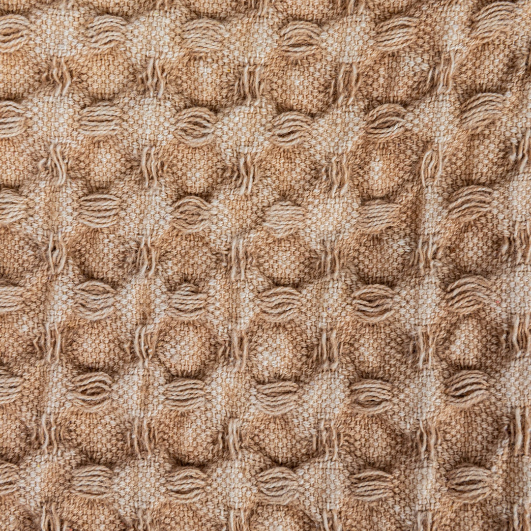 Tamara Stonewashed Cotton Waffle Weave Dish Cloths, Set of 3, Tan