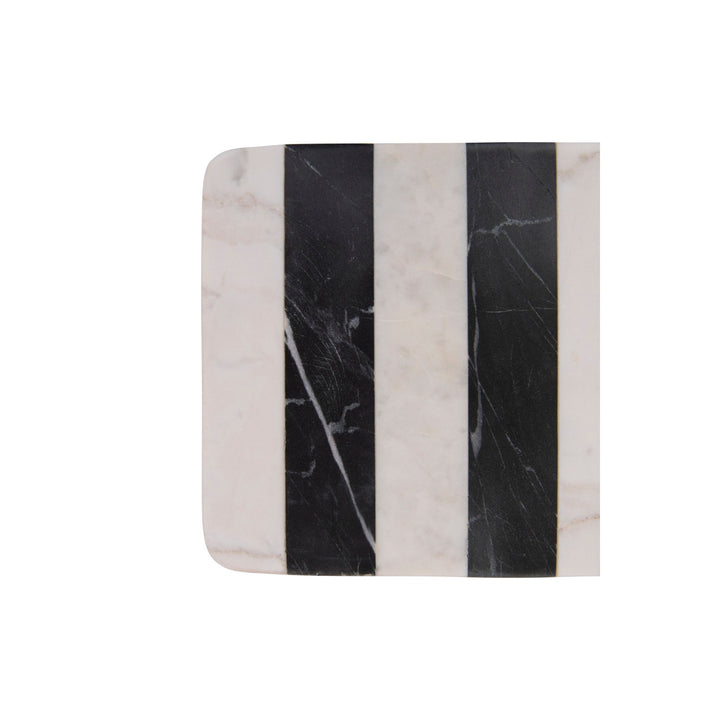 Kayan Striped Marble Board with Leather Tie