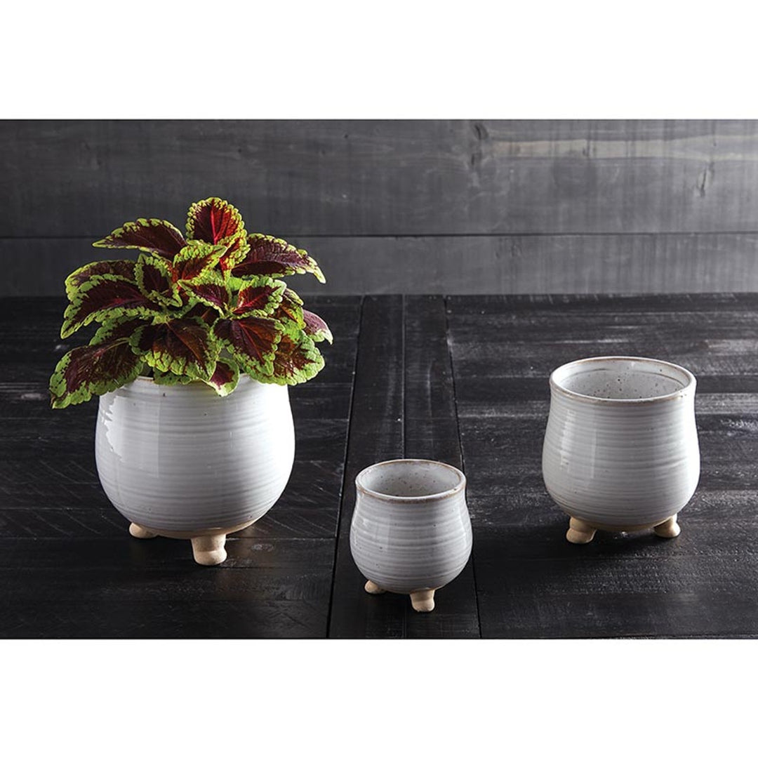 The Tad Round Pot with Legs, Available in 2 Sizes