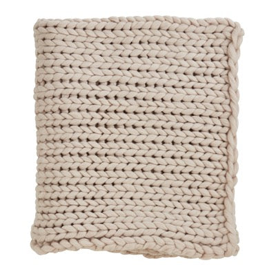 Tyra Chunky Knit Throw 50" x 60"