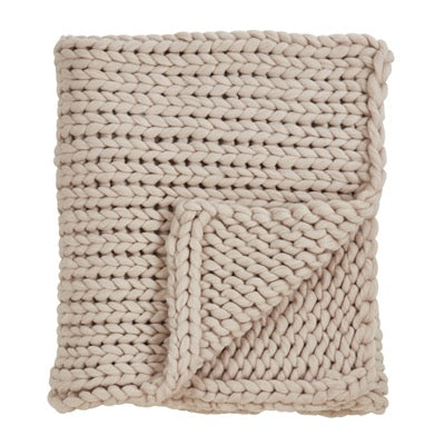 Tyra Chunky Knit Throw 50" x 60"
