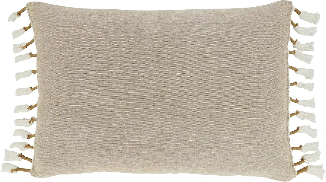 Kasan Tassel Lumbar Pillow 16" x 23"