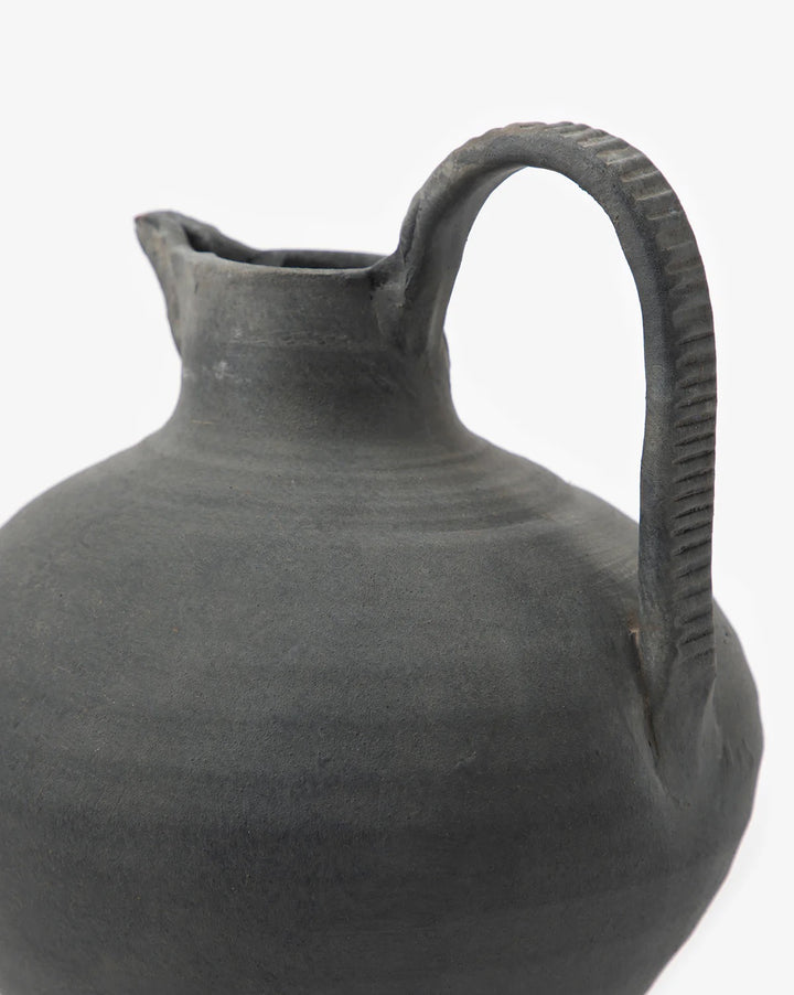 Ravine Black Ceramic Jug, Medium and Large