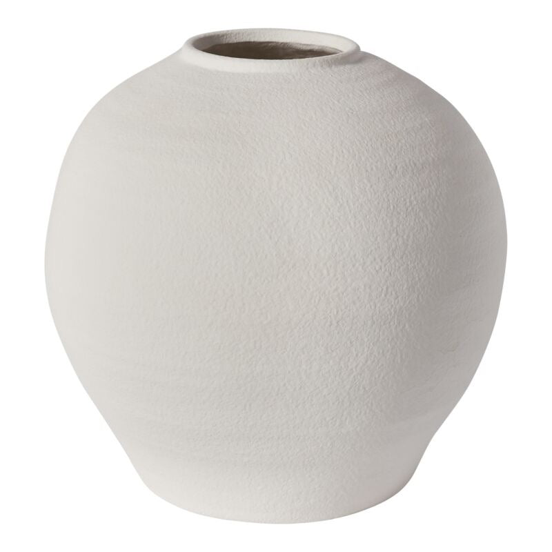 White Concrete Konos Vase, 4 Sizes