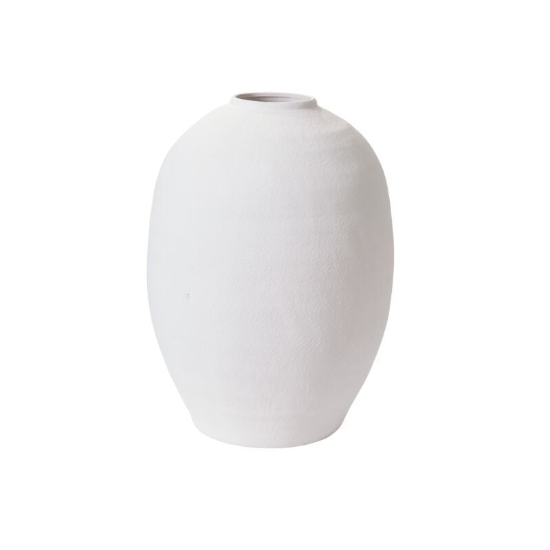 White Concrete Konos Vase, 4 Sizes