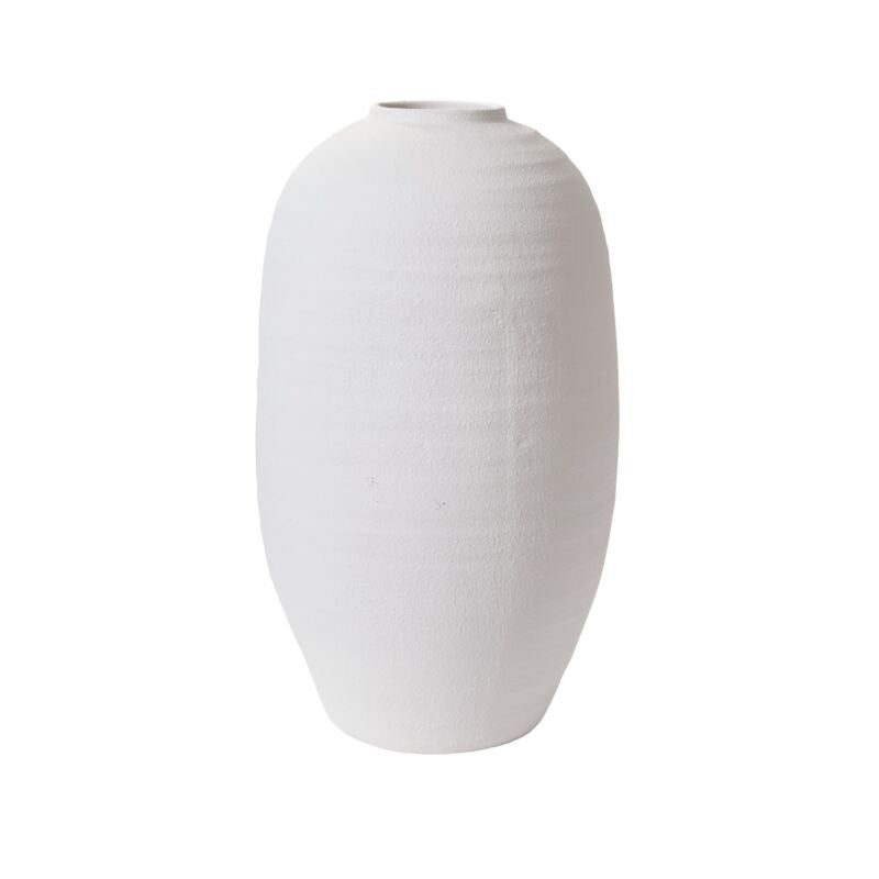 White Concrete Konos Vase, 4 Sizes