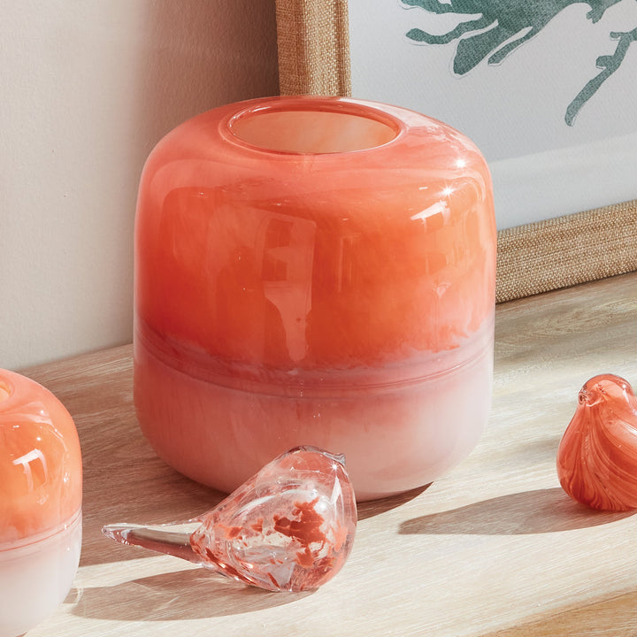 Melora Vase, Small and Large - Melon Ombre