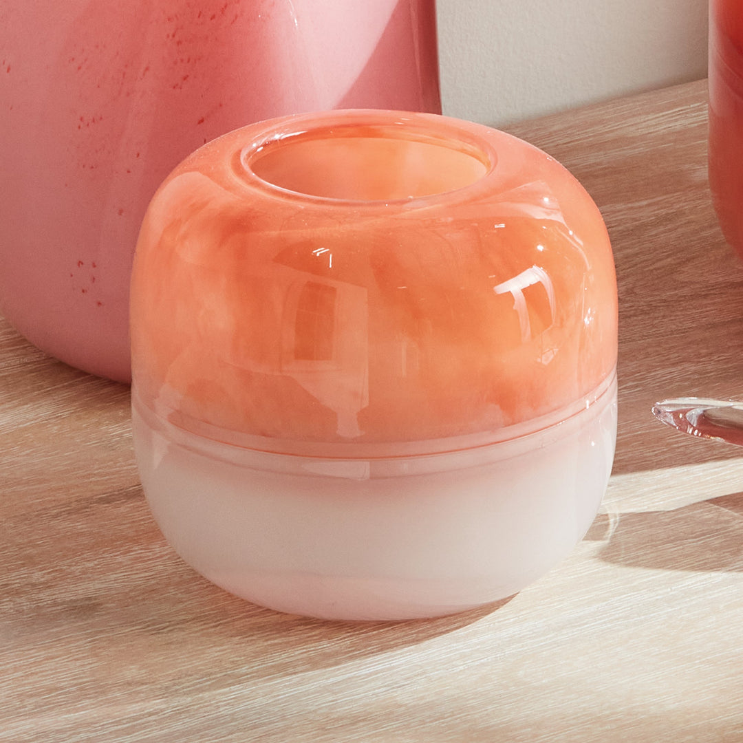 Melora Vase, Small and Large - Melon Ombre