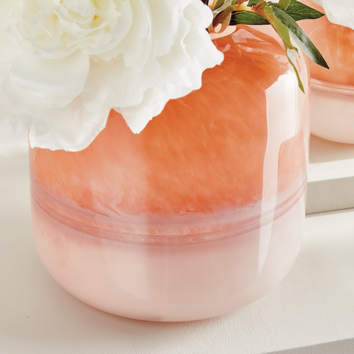 Melora Vase, Small and Large - Melon Ombre