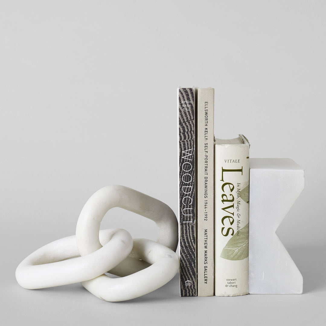 Meraki White Marble 3-Link Small Chainlink