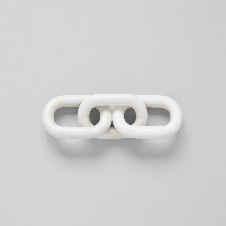 Meraki White Marble 3-Link Small Chainlink