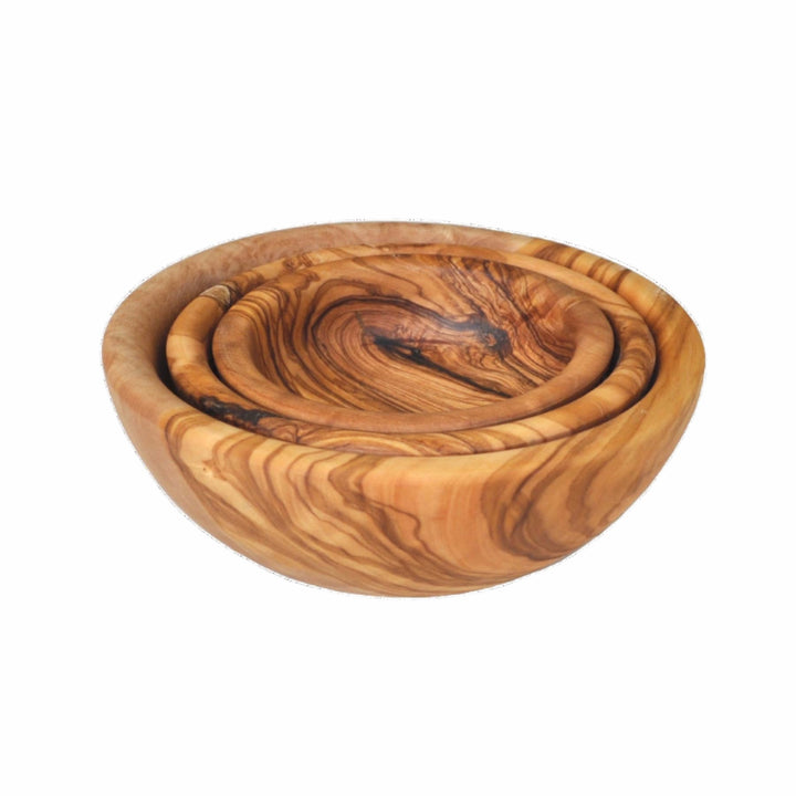 Mayan Olive Wood Bowls, Set of 3