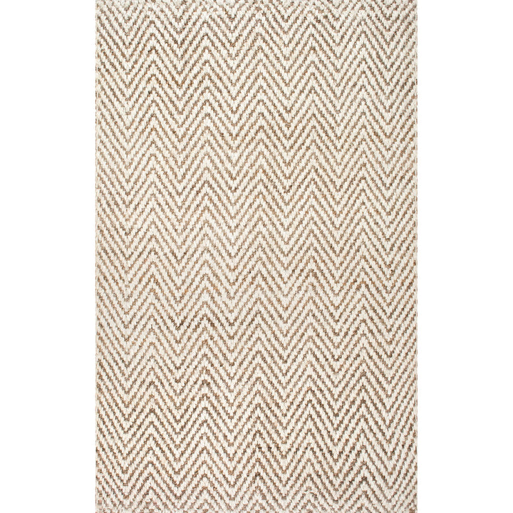 Layla Chevron Jute Area Rug